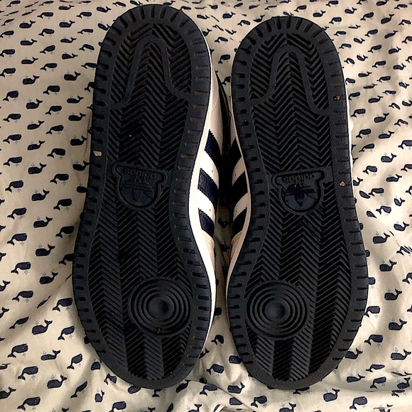 🦌Adidas Top Ten Women Men size 7.5 High Top Red/white/navy & gray GUC… 1️⃣0️⃣ - Picture 6 of 13